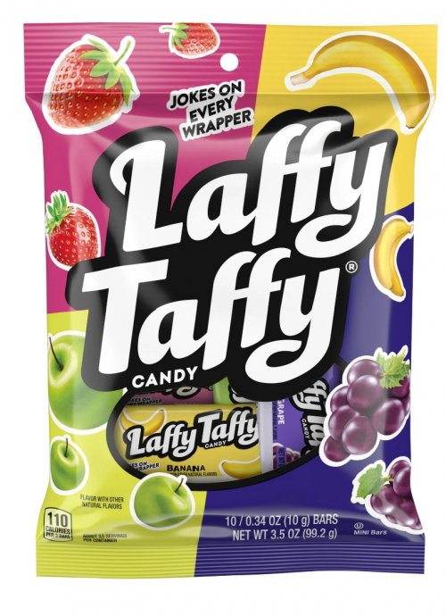 Laffy Taffy Fruit Flavored Candy, Individually Wrapped Assorted Mini Bars, 3.5oz