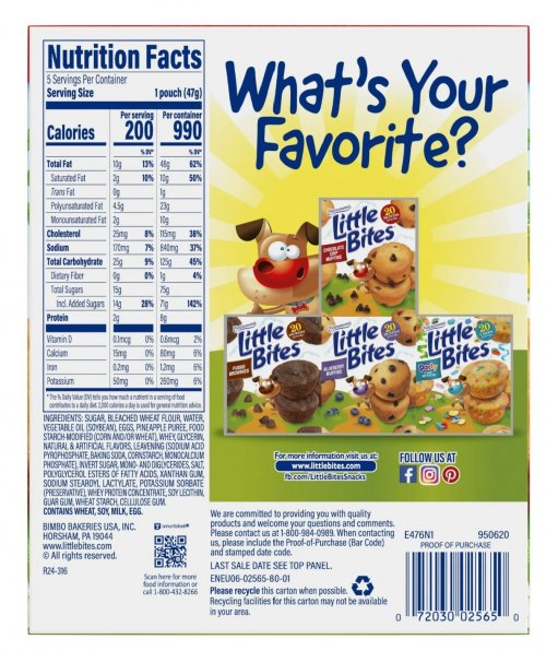 Little Bites Muffins 20ct (5 Pouches) Choose Variety