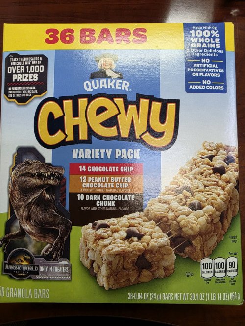 Quaker Chewy Variety Pack 36 Bars